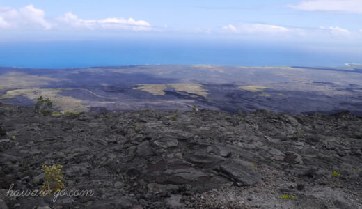 ハワイ島の溶岩台地